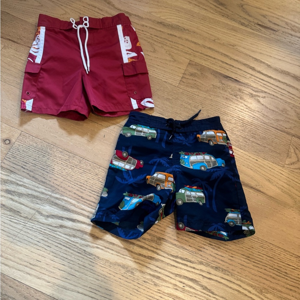 2 Boys Gymboree Swim Trunks Size 2T